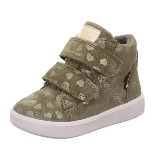 SUPERFIT GORE-TEX Knöchelschuh SUPIES 778-70 - olive / goldene Herzen