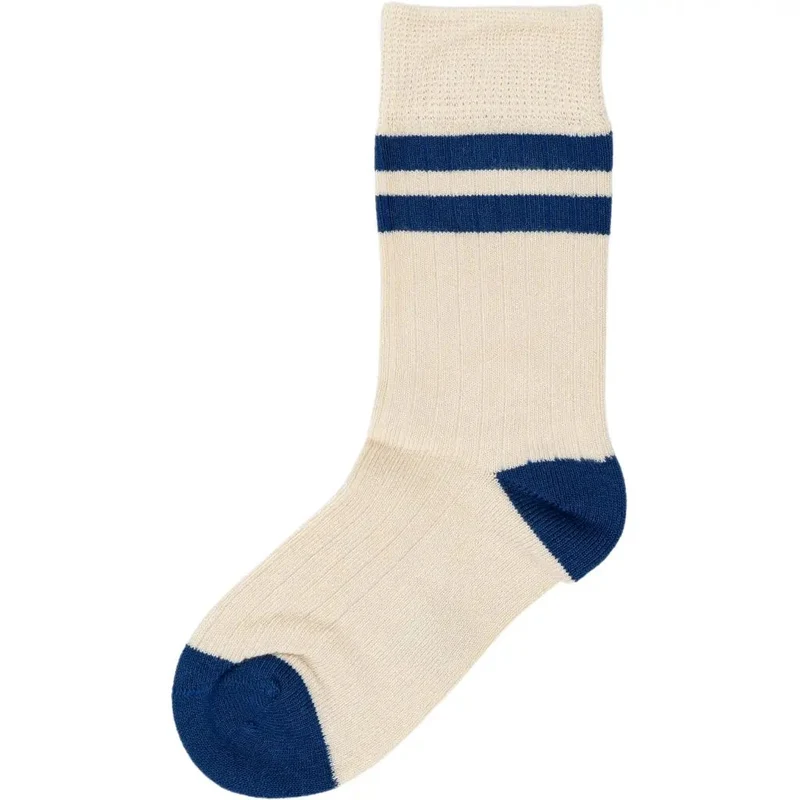 MINIPOP Bambus Socken - marineblau / offwhite