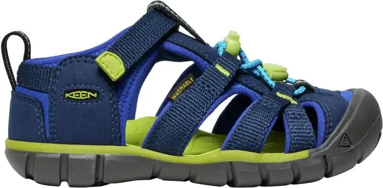KEEN Halbsandale SEACAMP II CNX - königsblau / türkis / neongrün