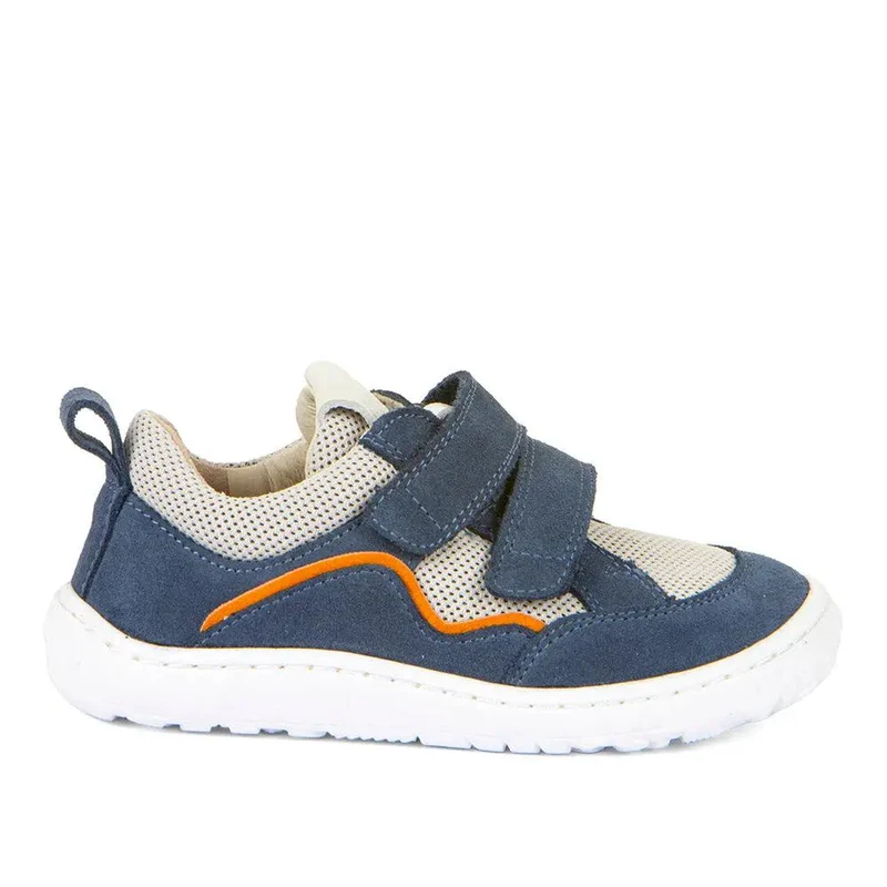 FRODDO Barfußschuh Halbschuh G3130260-14 - denim / hellgrau / orange