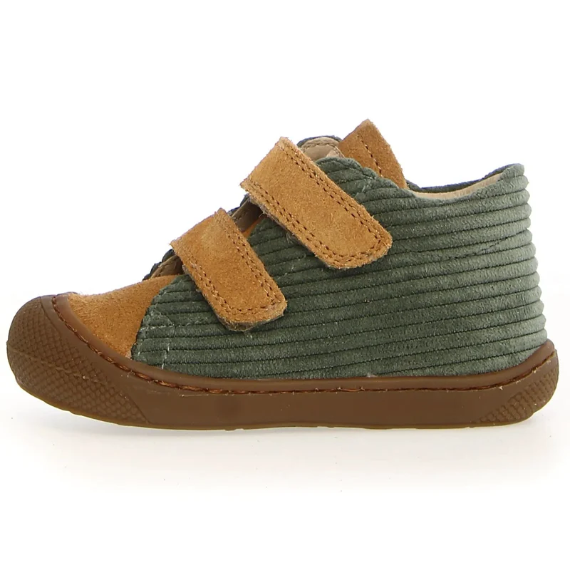 NATURINO Halbschuh COCOON - salbei / curry / Cord