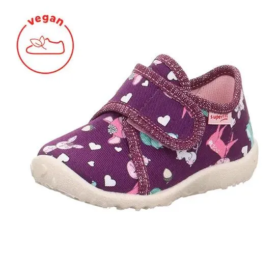 SUPERFIT Hausschuh SPOTTY 9246-500 - beere / Tiere