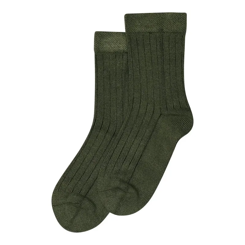 MINIPOP Bambus Socken - oliv
