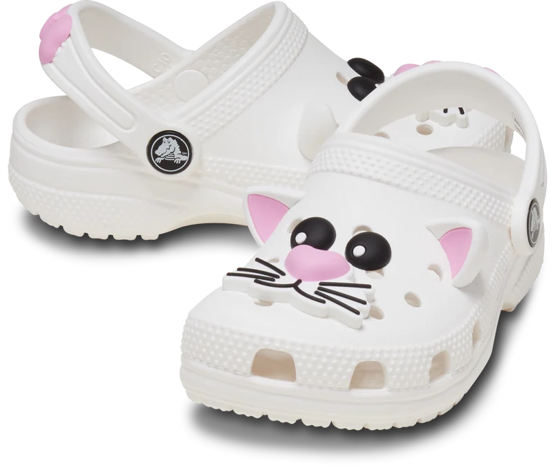 CROCS CLASSIC I AM CAT CLOG 210015-1NG - weiss / Katze