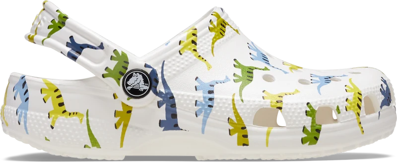 CROCS TODDLER CLASSIC CHARACTER PRINT CLOG 209695-9DH - Dinosaurier