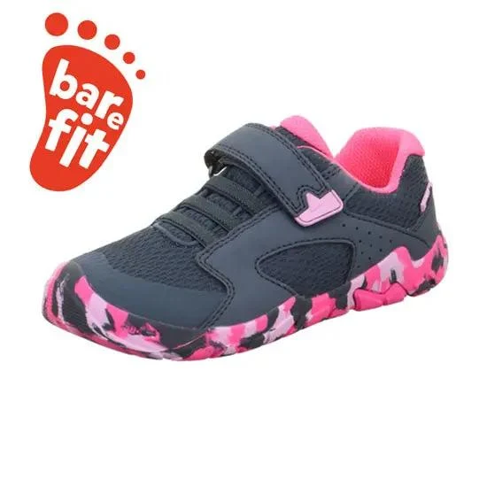 SUPERFIT Halbschuh Barfußschuh TRACE 6030-802- navy - rosa - neonpink
