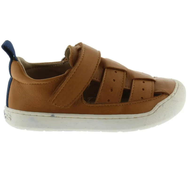 ACEBO'S Barfuß Halbsandale 1377VE - cognac / blau