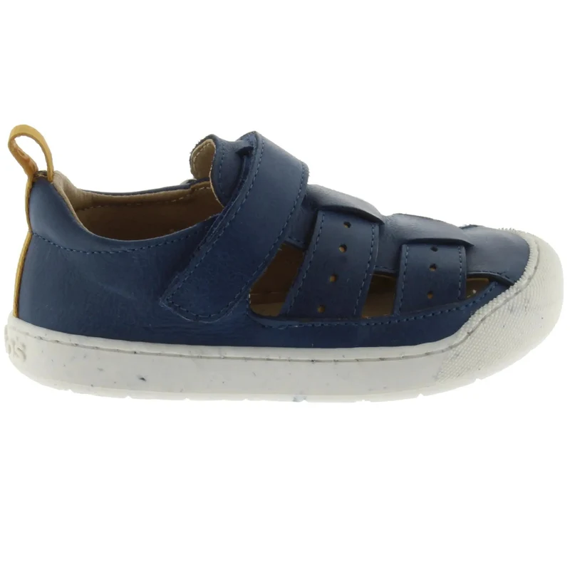 ACEBO'S Barfuß Halbsandale 1377VE - navy / curry