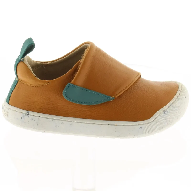 ACEBO'S Barfuß Halbschuh 1376 VE - cognac / petrol