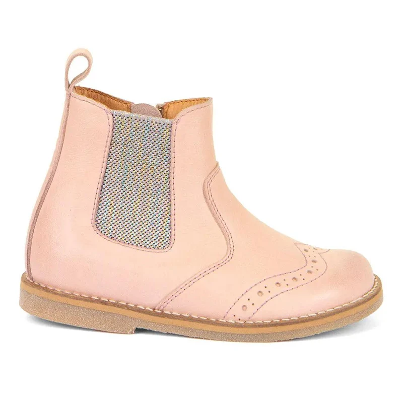 FRODDO Stiefelette G3160215-3 - pastellrosa / Glitzer