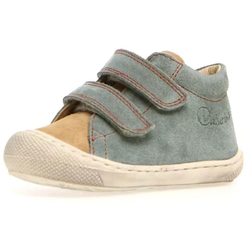 NATURINO Halbschuh COCOON - eukalyptus/ sand / rost / Velour