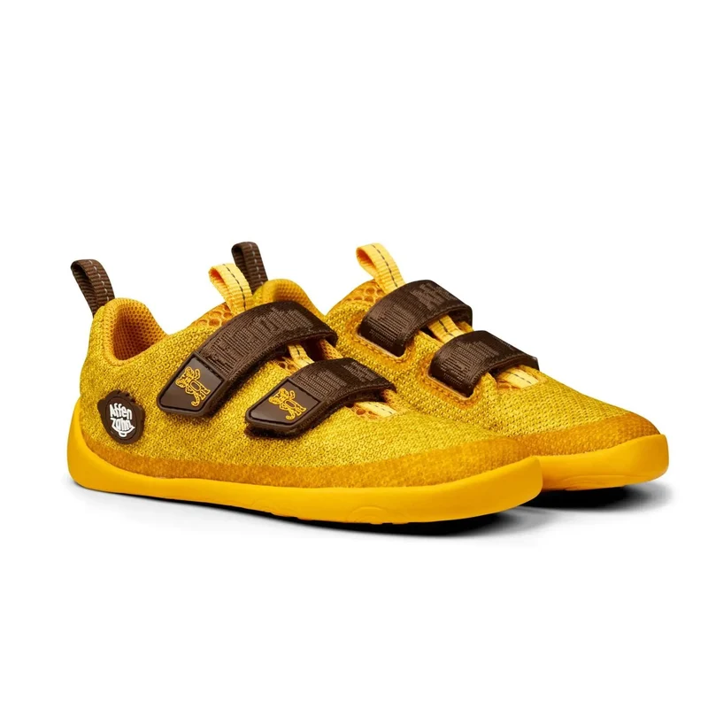 AFFENZAHN Barfuß Halbschuh KNIT HAPPY TIGER - gelb / braun
