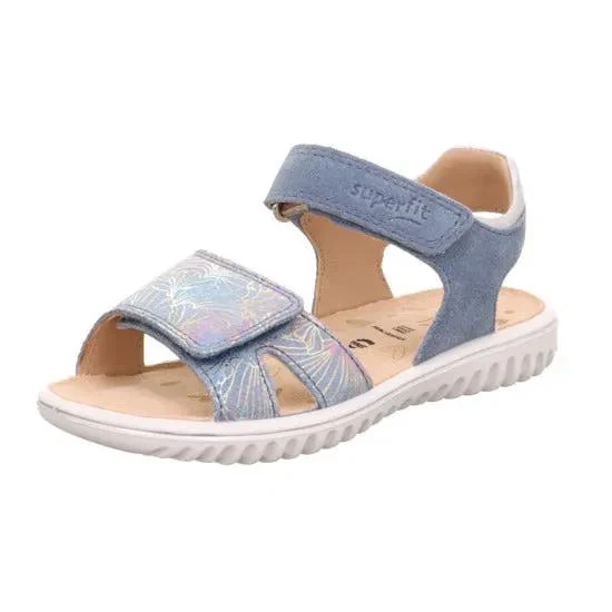 SUPERFIT Sandale SPARKLE 9004-803 - hellblau - gemustert