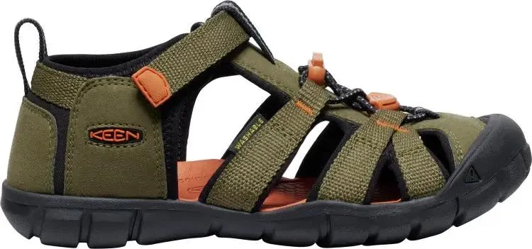 KEEN Halbsandale SEACAMP II CNX - oliv / orange