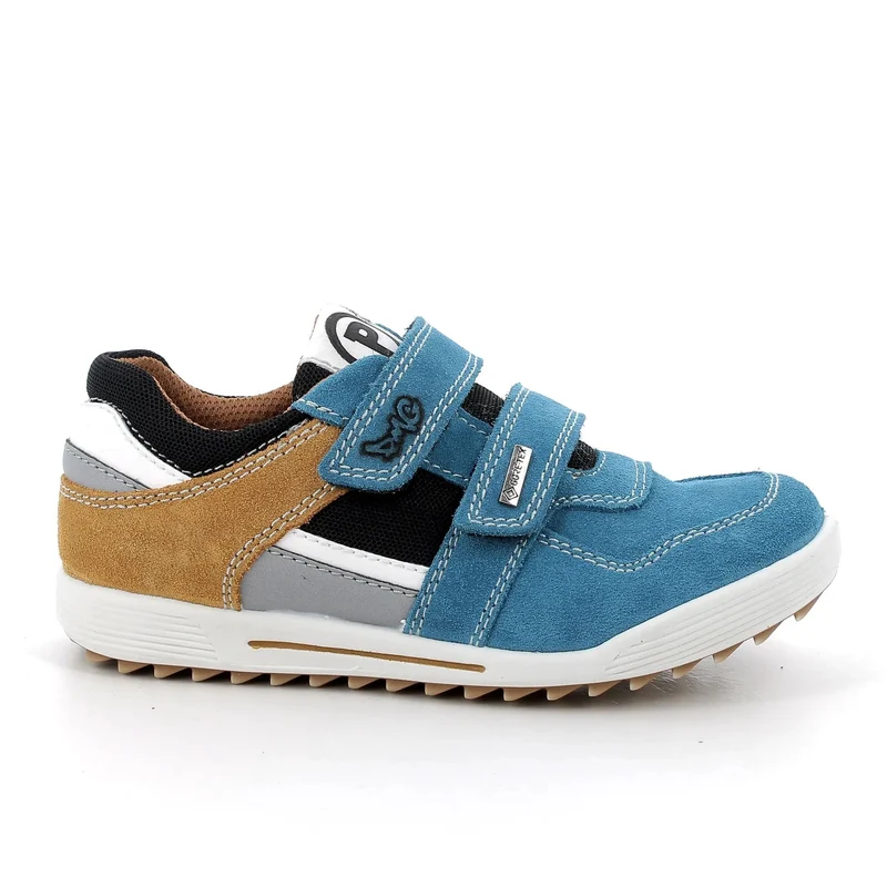 PRIMIGI GORE-TEX Halbschuh BIKER 58787-11 - blau / zimt / schwarz / grau / weiß