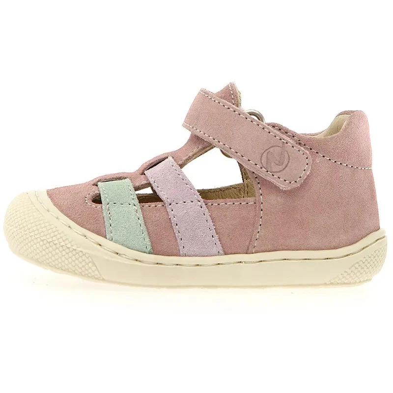 NATURINO Halbsandale BEDE - rosa / mint / flieder