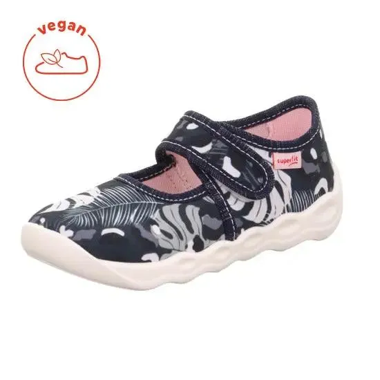 SUPERFIT Hausschuh BUBBLE 6272-804 dunkelblau / Blätter