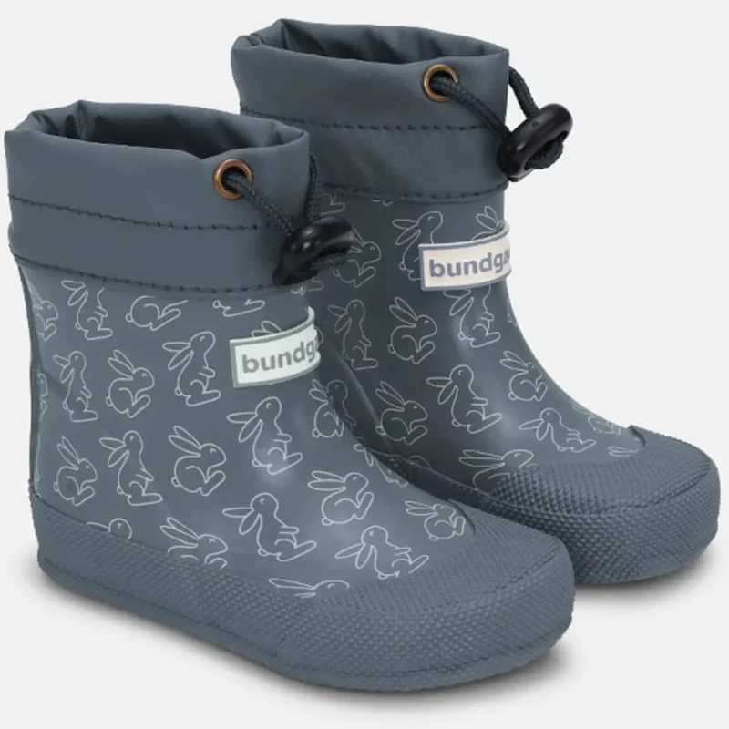 BUNDGAARD Barfuß Gummistiefel COVER - petrol / Hasi