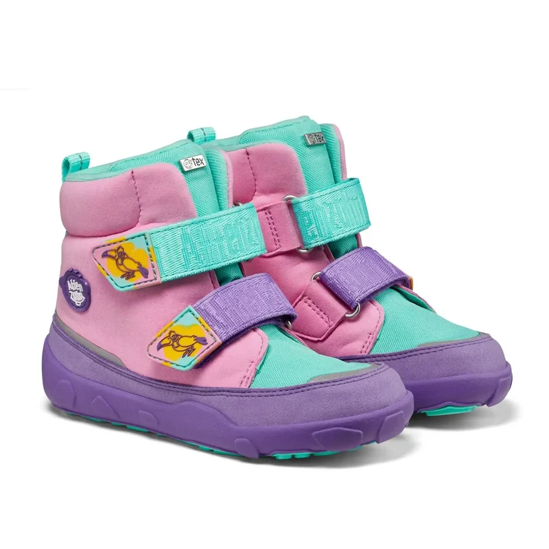 AFFENZAHN TEX Stiefel COMFY VEGAN KREATIV TUKAN - rosa / lila / türkis