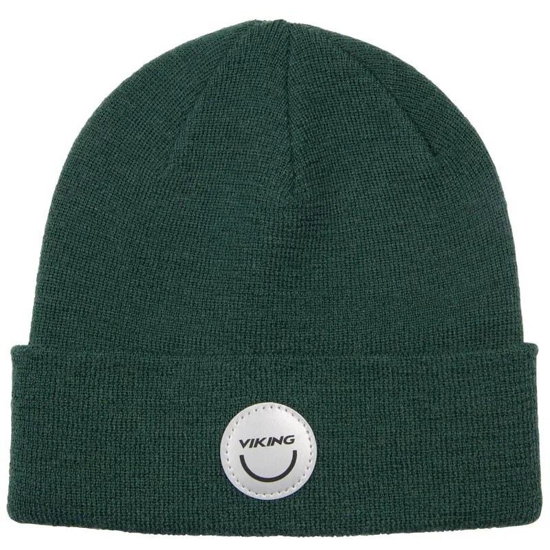 VIKING Mütze PLAY WOOL BEANIE WARM REFLEC - tanne