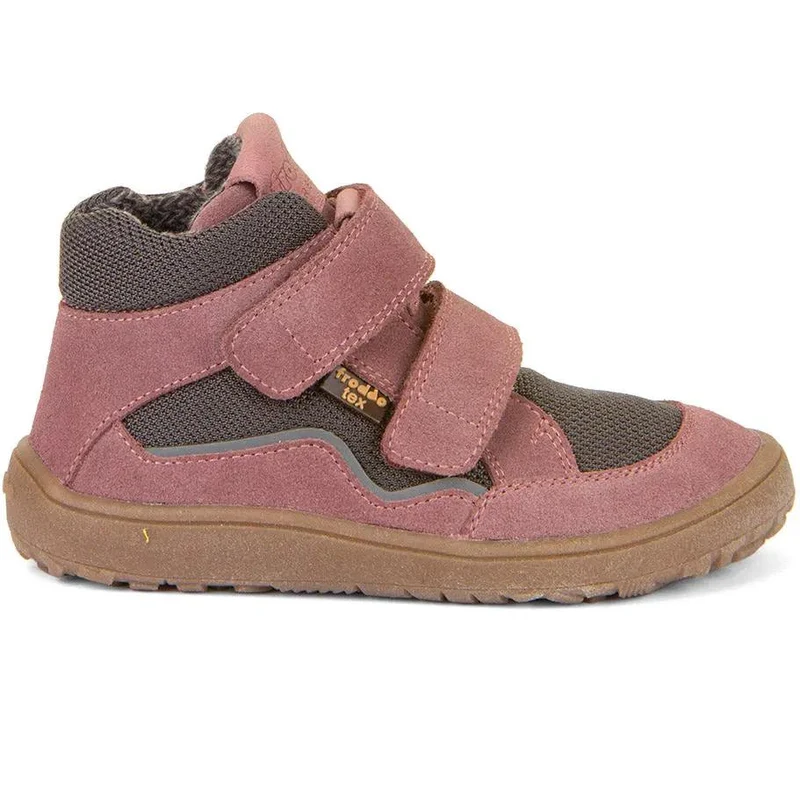 FRODDO TEX Barfuß Knöchelschuh G3110266-17 - altrosa / grau