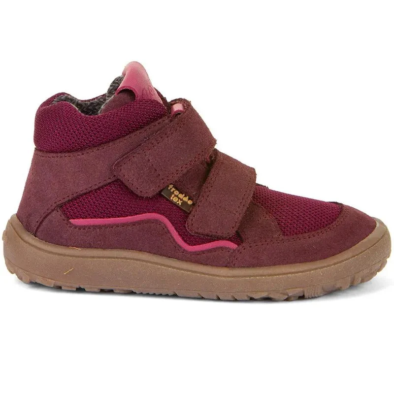FRODDO TEX Barfuß Knöchelschuh G3110266-7 - bordeaux / magenta