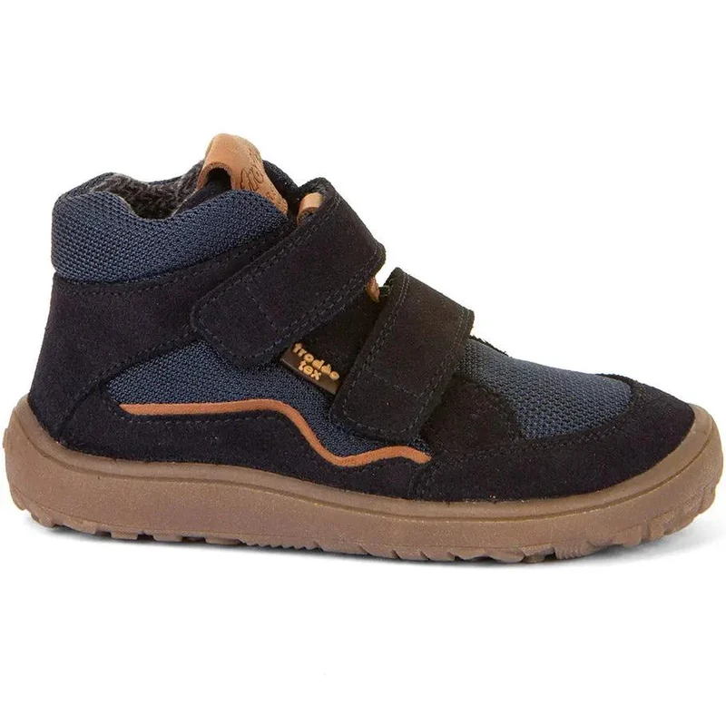 FRODDO TEX Barfuß Knöchelschu G3110266 - dunkelblau / cognac