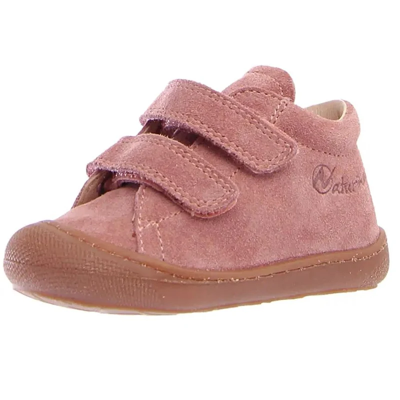 NATURINO Halbschuh COCOON - altrosa / Velour / dunkle Sohle