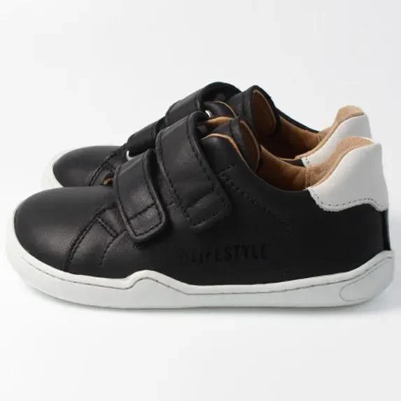 bLIFESTYLE Barfußschuh Halbschuh LUTRA - schwarz - weiß