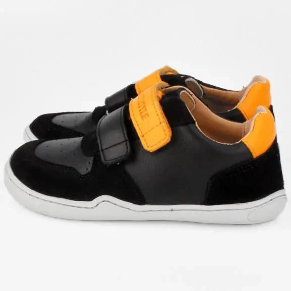 bLIFESTYLE Barfußschuh Halbschuh ANURA - schwarz - curry