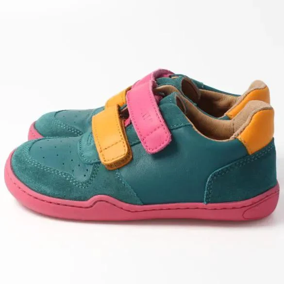 bLIFESTYLE Barfußschuh Halbschuh ANURA - petrol - fuchsia - orange