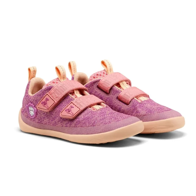 AFFENZAHN Barfuß Halbschuh KNIT HAPPY FLAMINGO - rosa / fuchsia