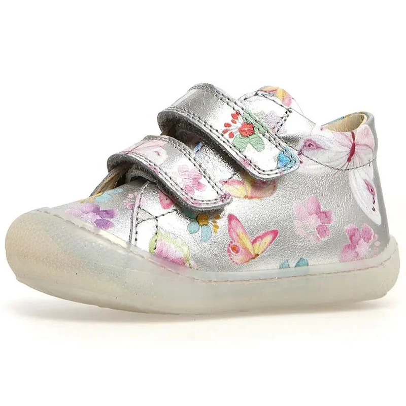 NATURINO Halbschuh COCOON - silber - Blumen