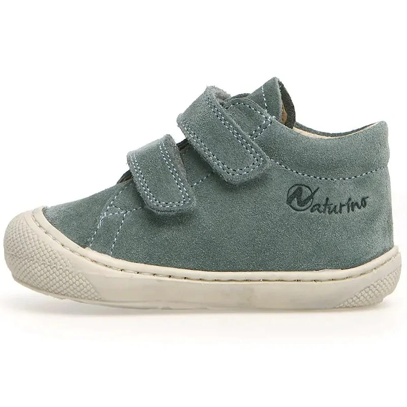 NATURINO Halbschuh COCOON - mineralgrün / eisblau / Velour