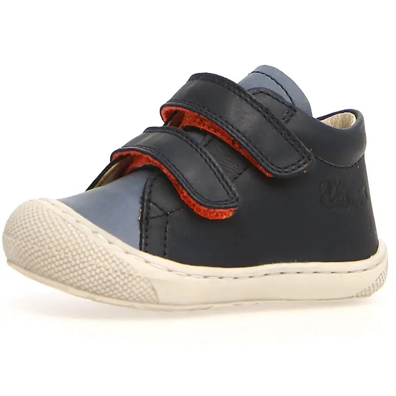 NATURINO Halbschuh COCOON - navy / celeste / rot