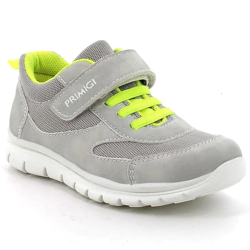 PRIMIGI Halbschuh 38724-11 - hellgrau - neongelb