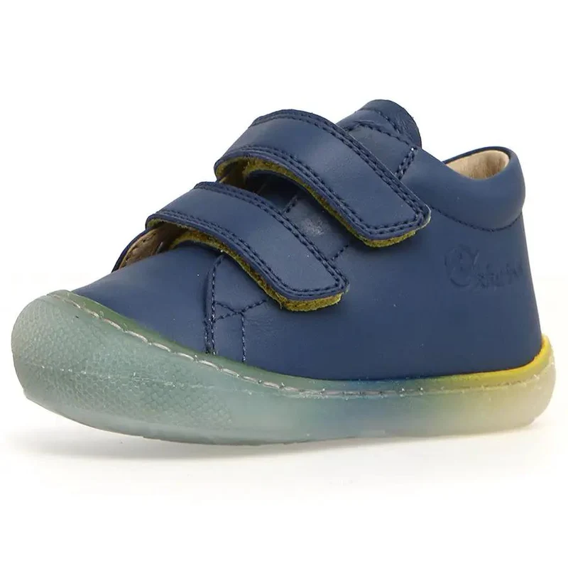 NATURINO Halbschuh COCOON - azur - bunte Sohle