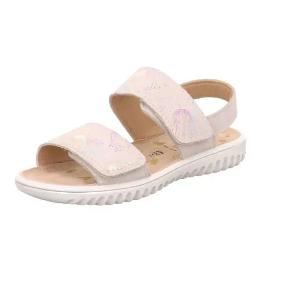 SUPERFIT Sandale SPARKLE 9006-10 - weißgrau - Pusteblume