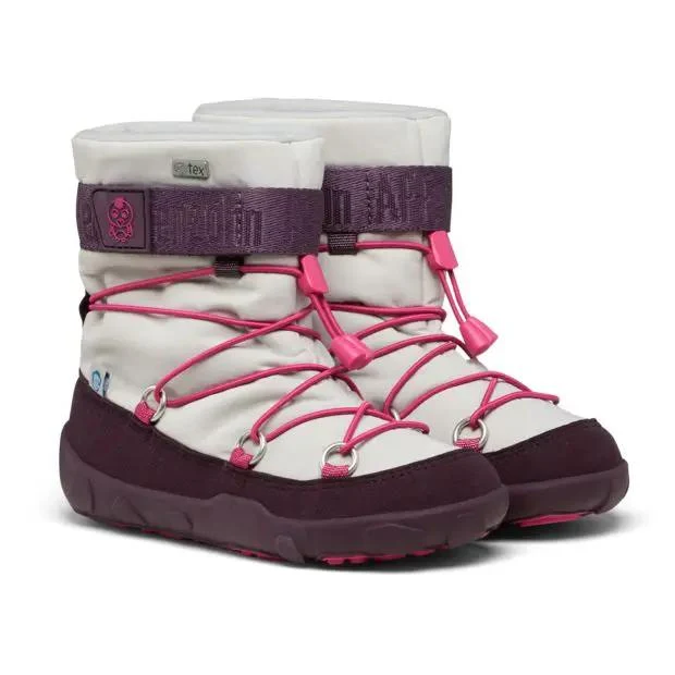 AFFENZAHN TEX Stiefel VEGAN SNOWY VOGEL - lila - hellgrau - pink