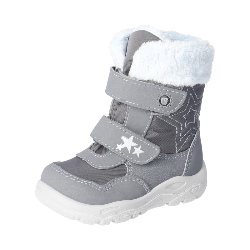 RICOSTA SYMPA-TEX Stiefel FINJA - grau - eisblau - Stern