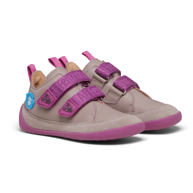 AFFENZAHN Barfuß Halbschuh BUDDY KOALA - taupe / violett