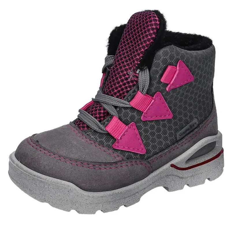 RICOSTA SYMPA-TEX Knöchelschuh EMIL - grau - fuchsia