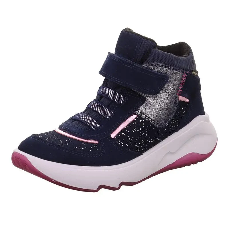 SUPERFIT GORE-TEX Knöchelschuh MELODY 632-800 navy - rosa - Glitzer