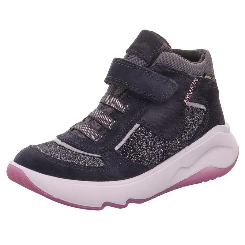 SUPERFIT GORE-TEX Knöchelschuh Melody 632-200 - anthrazit - altrosa - Glitzer