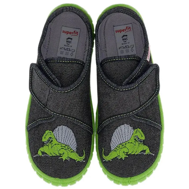 SUPERFIT Hausschuh BILL 278-003 schwarz - Dinosaurier