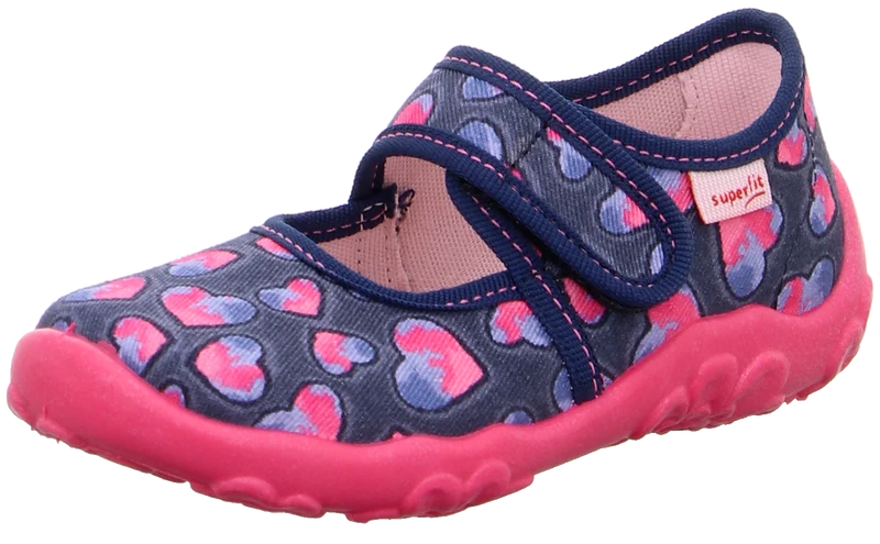 SUPERFIT Hausschuh BONNY 283-880 - dunkelblau / rosa / Herzen