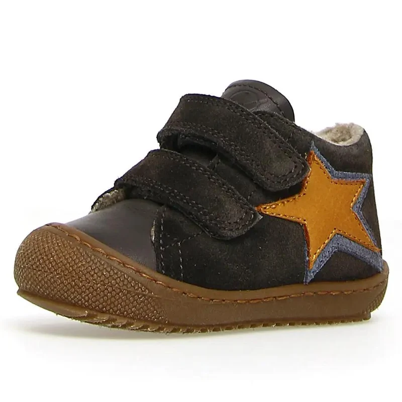NATURINO Halbschuh FLEXY - grau - Stern - gefüttert