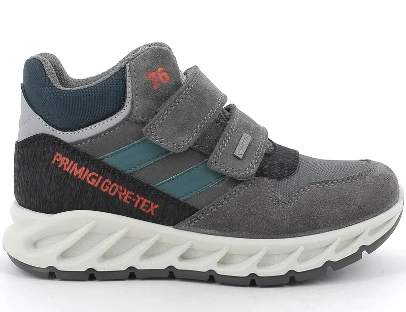 PRIMIGI GORE-TEX Knöchelschuh 83900-11 - grau - petrol - rot