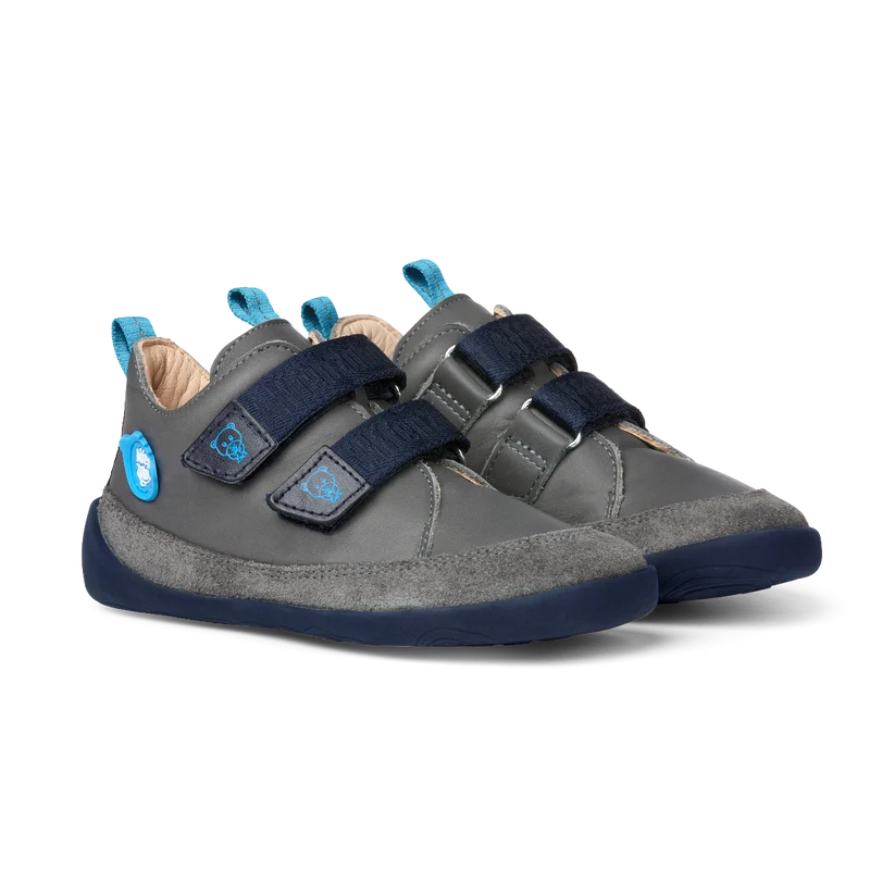 AFFENZAHN Barfuß Halbschuh BUDDY BÄR - dunkelgrau / dunkelblau