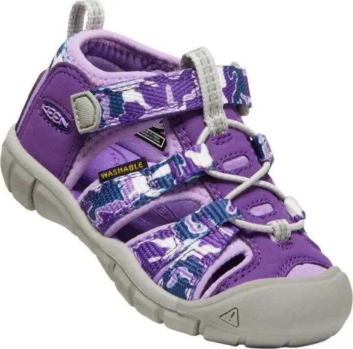KEEN Halbsandale SEACAMP II CNX TOTS - lila - camo